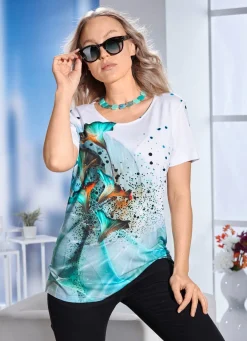 Shirt mit farbbrillantem Inkjet-Druck
