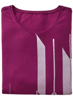 Shirt mit Kontrastdruck