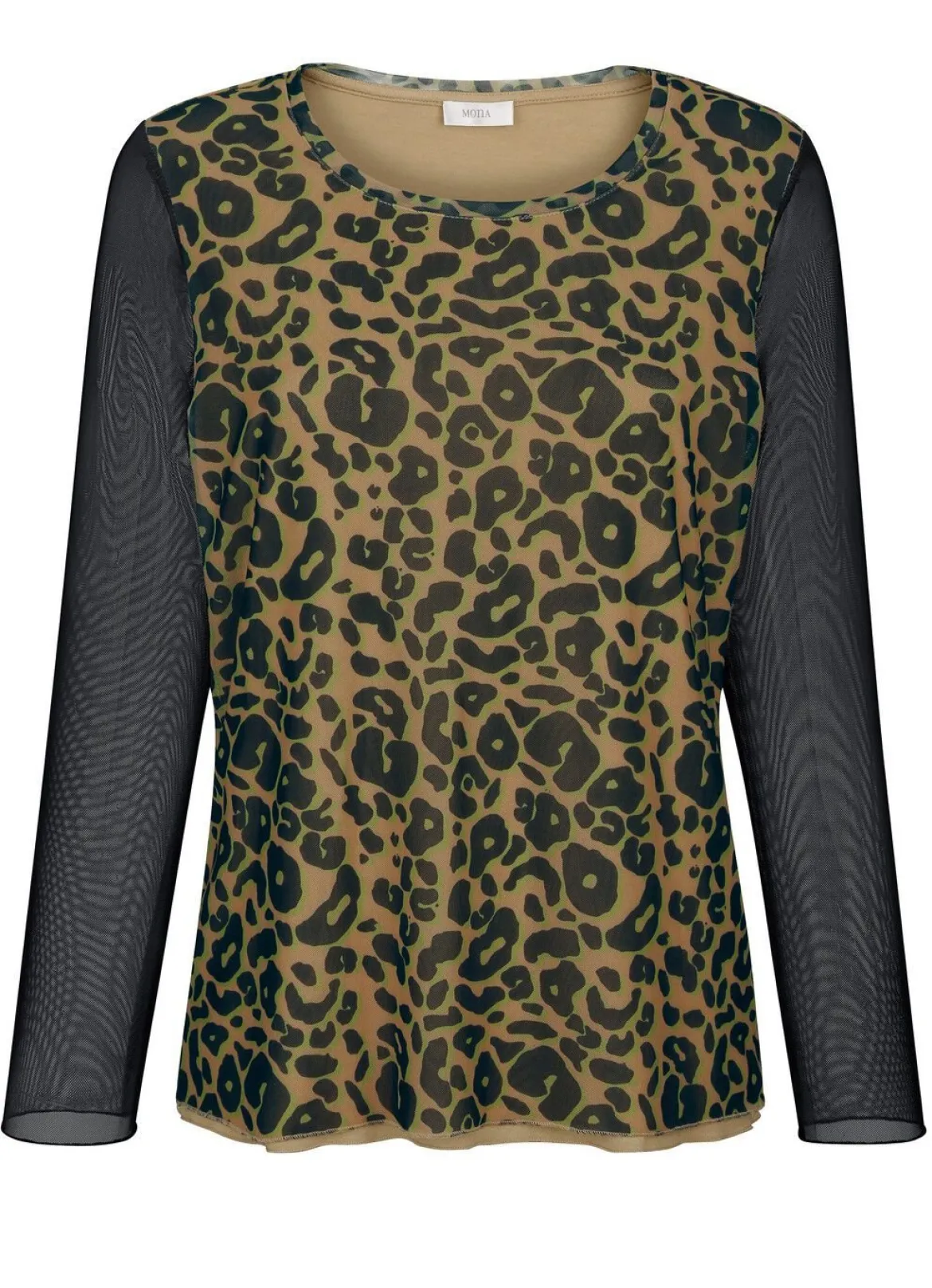 Shirt mit Netz-Jersey