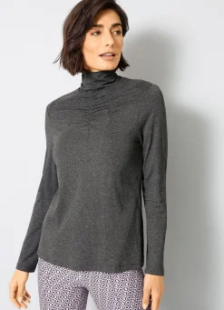 Shirt mit Raffungen in 5 Farben