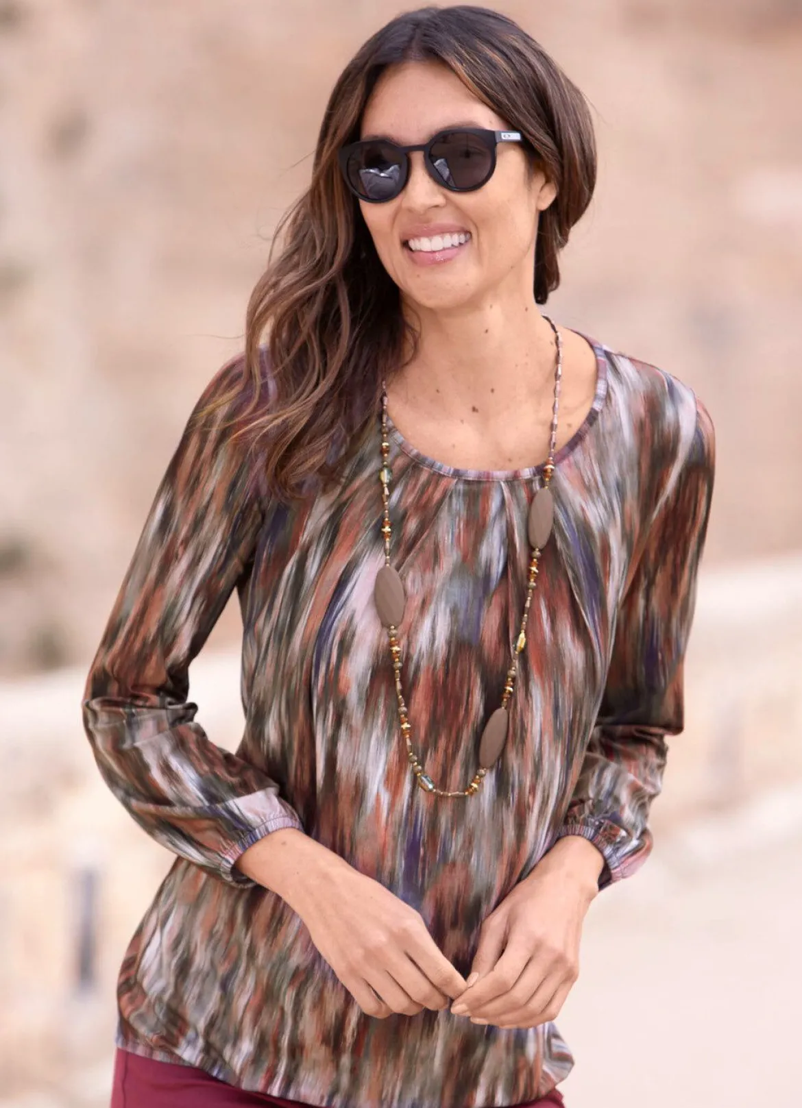 Shirt mit rundem Halsausschnitt