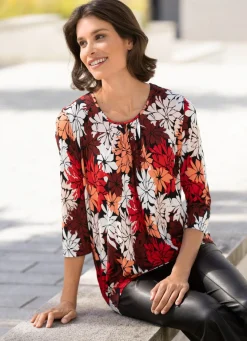 Shirt mit schöner Fältelung in 2 Farben