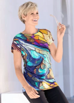 Shirt mit Strasszier