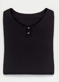 Shirt mit Strasszier in 2 Farben