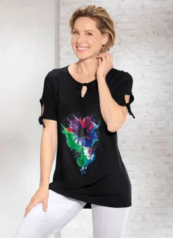 Shirt mit V-Schlitz