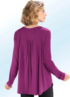 Shirt-Tunika mit rundem Halsausschnitt