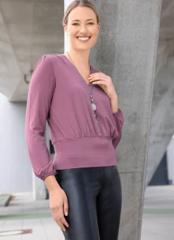 Shirt-Tunika mit V-Ausschnitt