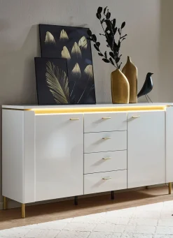 Sideboard mit LED-Beleuchtung und Softclose
