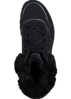 SKECHERS, gefütterte Damen-Boots, Winterschuhe, mit flauschigem Plüschkragen