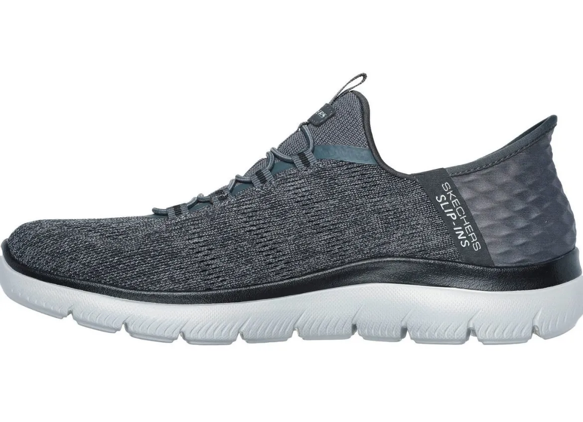 SKECHERS, Herren-Sneaker, mit geformter Slip-Ins Fersenplatte