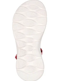 SKECHERS, sportliche Damen-Sandalen, mit geformter Slip-Ins Fersenplatte
