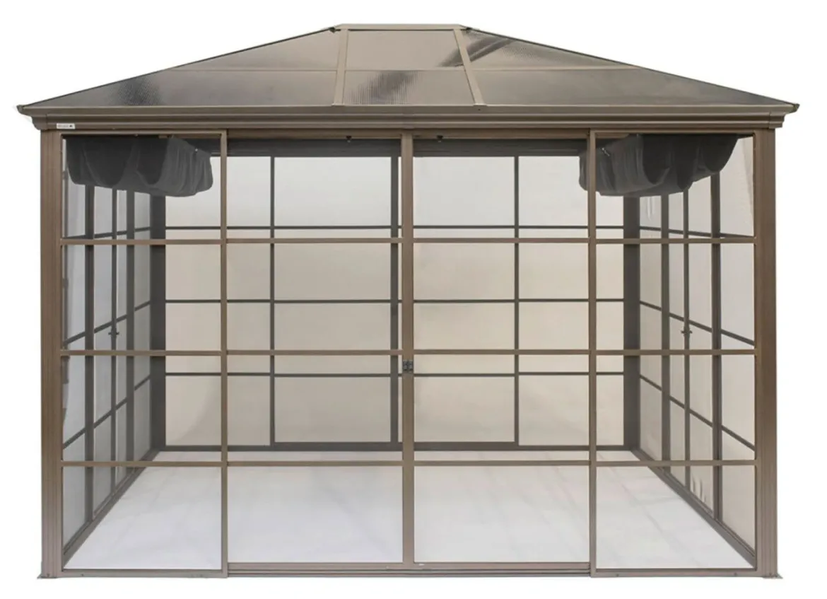 SOJAG Aluminium Pavillon Castel in edlem Bronzeton