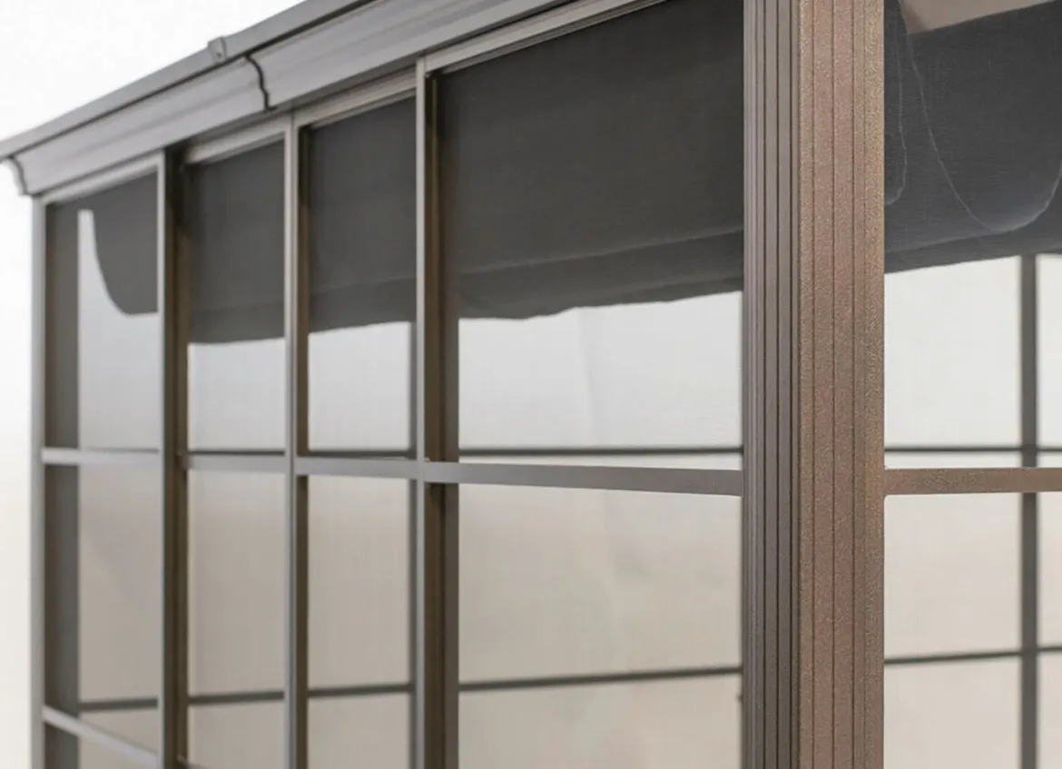 SOJAG Aluminium Pavillon Castel in edlem Bronzeton