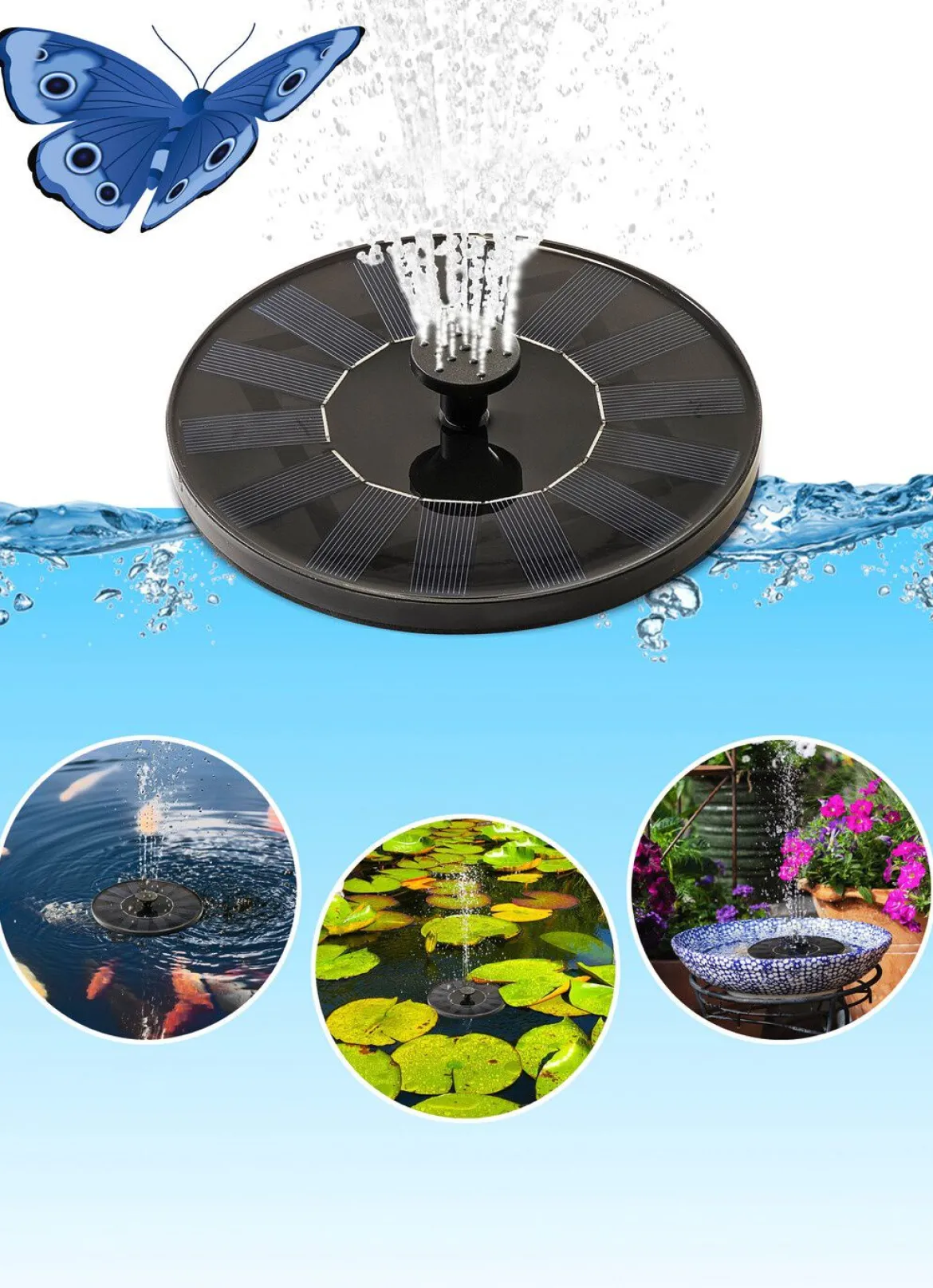 Solar-Springbrunnen-Set