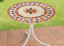 Spann-Tischdecke mit mediterranem Dessin
