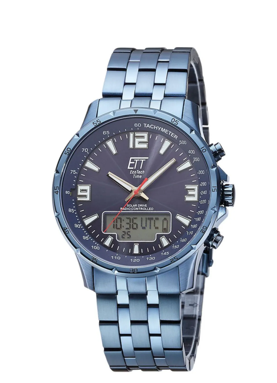 Sportliche Funk-Solar-Herrenuhr