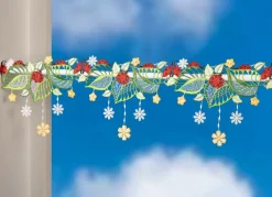 Stangendeko mit Marienkäfer-Motiv