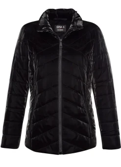 Steppjacke in Metallic-Optik