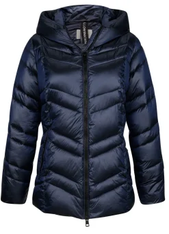 Steppjacke mit fester Kapuze
