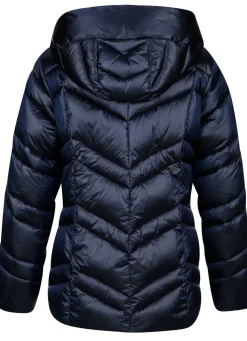 Steppjacke mit fester Kapuze