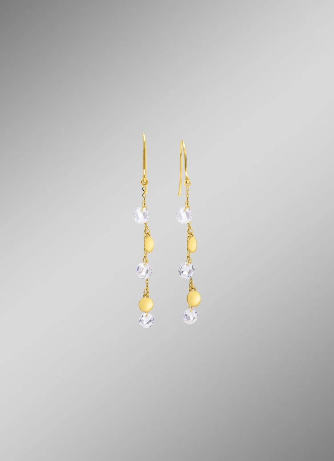 Stilvolle Ohrhaken mit Zirkonia