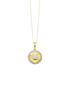 Stilvoller Anhänger mit Brillant und Diamanten