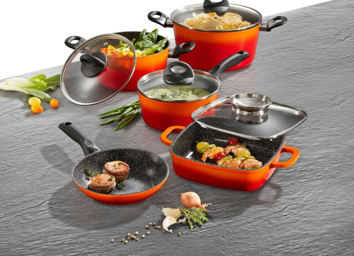 STONELINE® Kochtopf-Set, 15-teilig