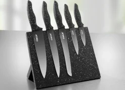 Stoneline® Messerblock, 6-teilig, mit Magnetfeld