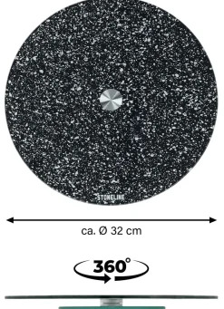 STONELINE® Servierplatte aus bruchsicherem Glas
