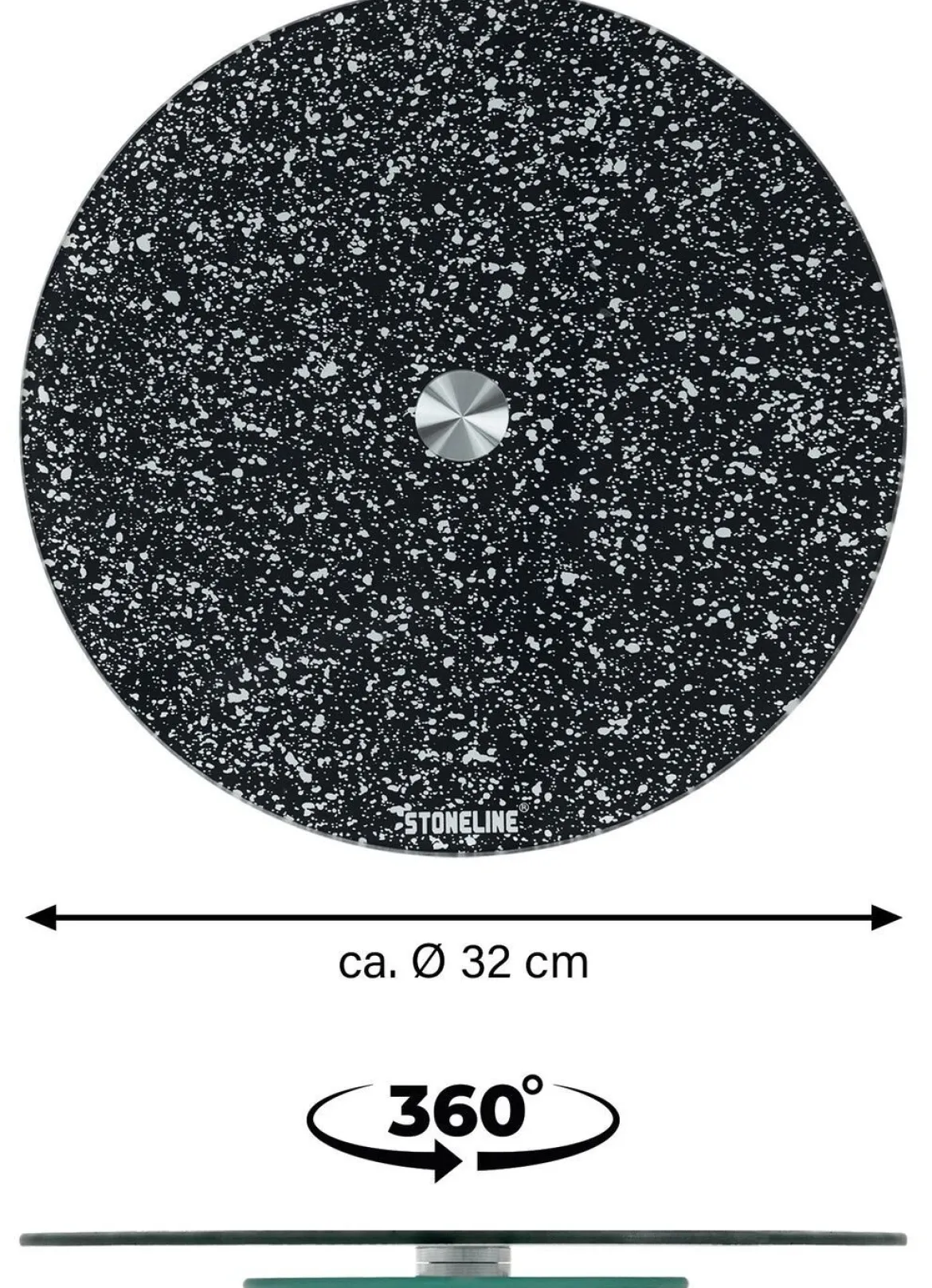 STONELINE® Servierplatte aus bruchsicherem Glas