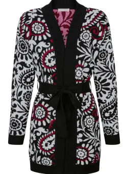 Strickjacke in Jacquard-Dessin
