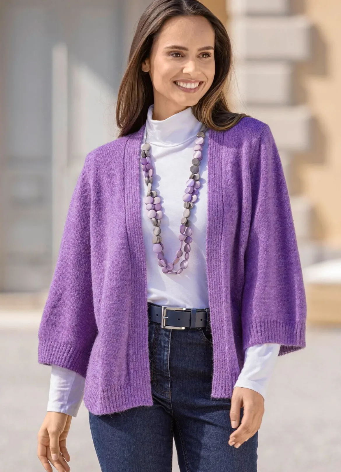 Strickjacke mit Alpaka