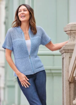 Strickjacke mit aufwendigem Mustermix