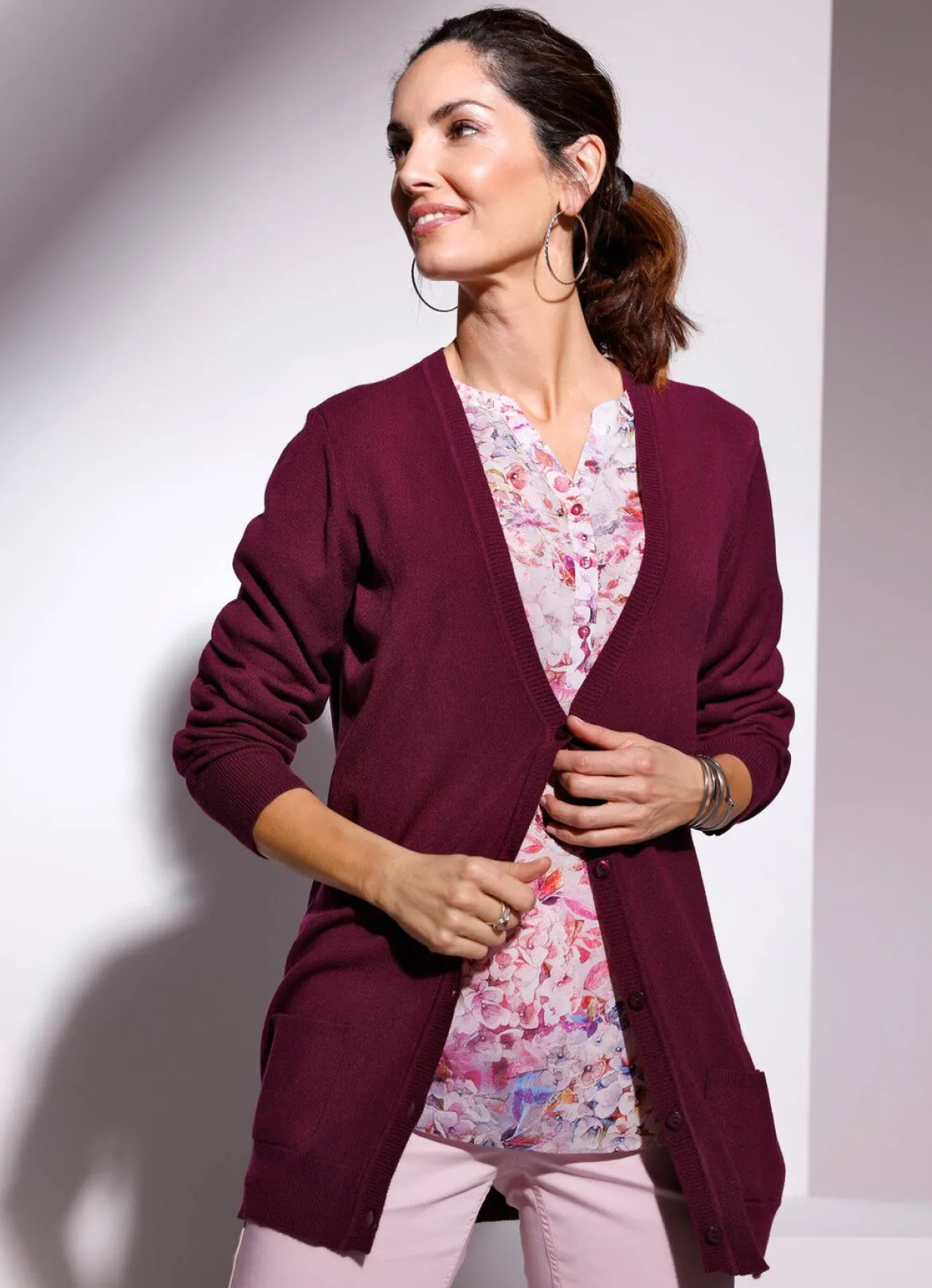 Strickjacke mit Modal