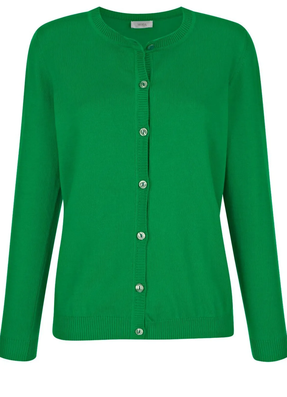 Strickjacke mit rundem Halsausschnitt