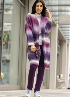 Strickmantel aus flauschigem Effektgarn