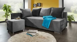 Superkomfortable Polsterecke mit Hocker
