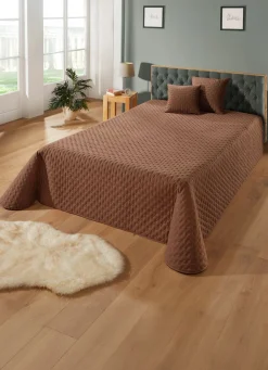 Tagesdecke mit Steppung und Bandeinfassung
