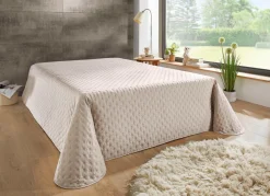 Tagesdecke mit Steppung und Bandeinfassung