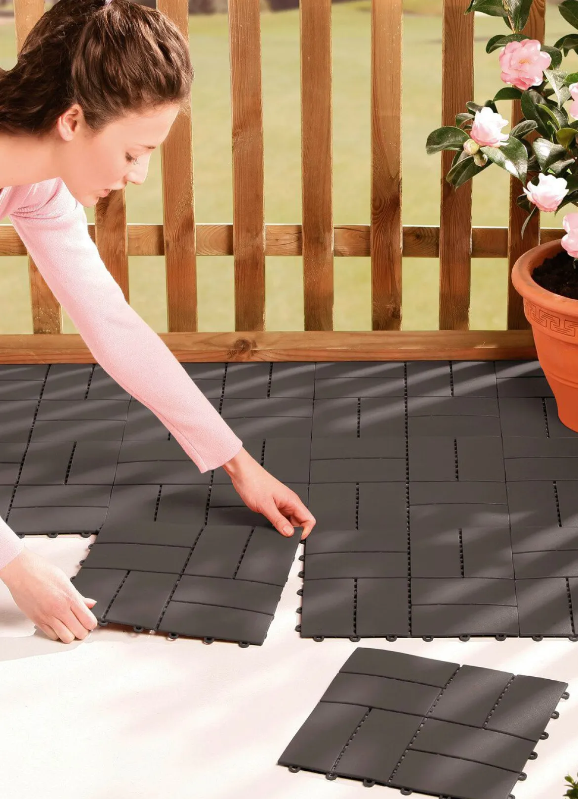 Terrassenplatten-Set, 12-teilig