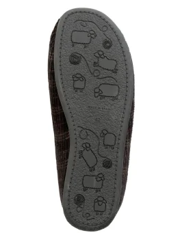 Textil-Pantoffel mit herausnehmbarem Fußbett