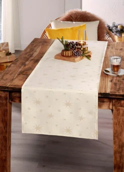 Tischdekoration mit Fleckschutz und Glitzergarn