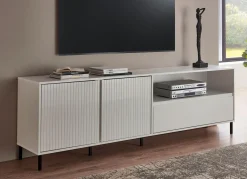 TV-Longboard mit aufwendiger Rillenfront