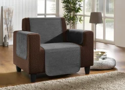 Unempfindliche Sessel-,Couch- und Armlehnenschoner aus Chenille