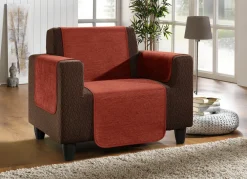 Unempfindliche Sessel-,Couch- und Armlehnenschoner aus Chenille