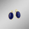 Vergoldete Ohrringe mit Lapislazuli