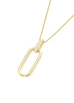 Vergoldeter Anhänger mit Kette