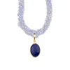 Vergoldeter Anhänger mit Lapislazuli