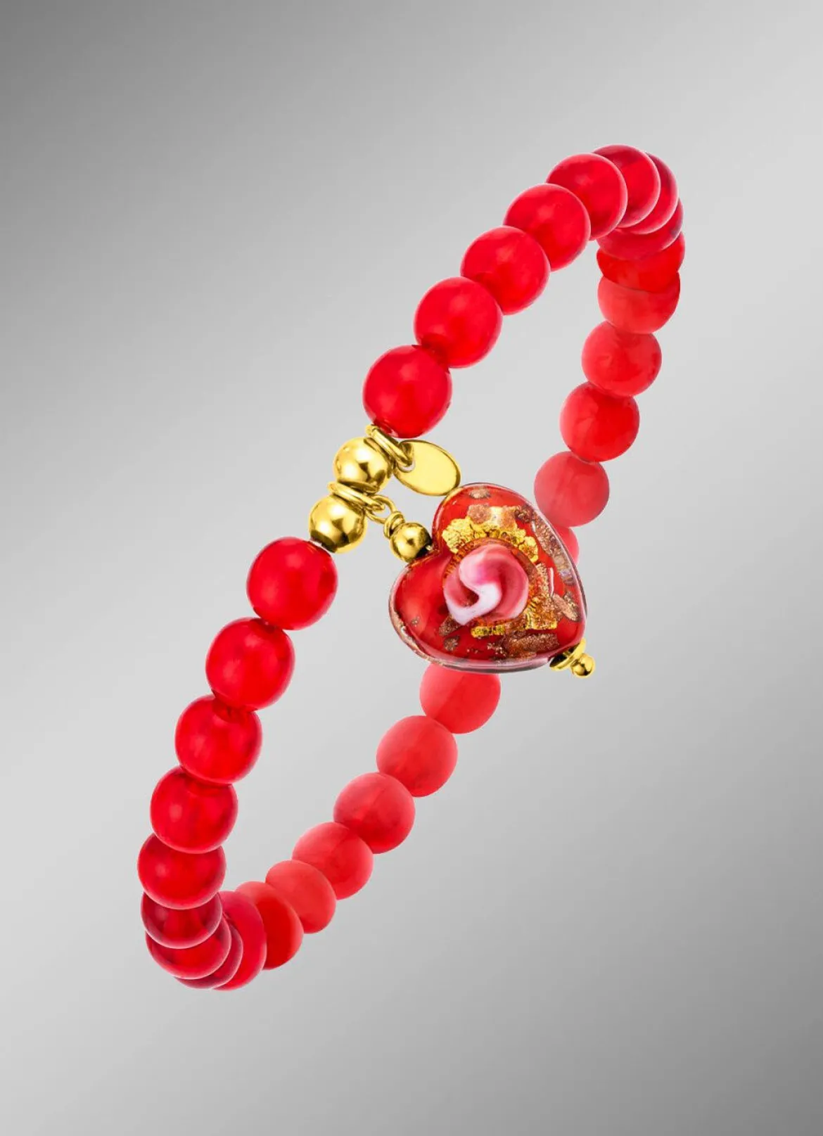 Vergoldetes Armband mit Herz-Anhänger