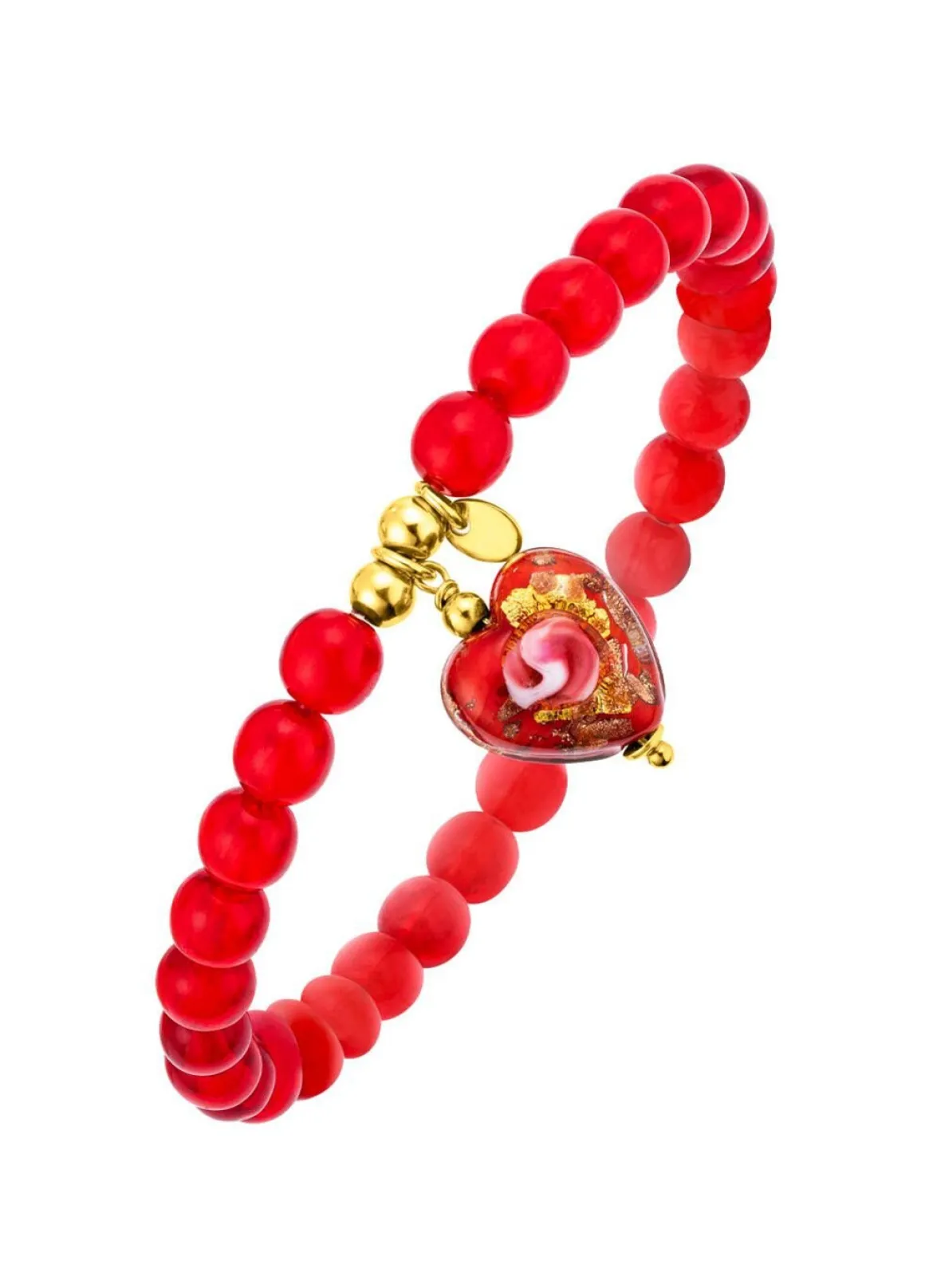 Vergoldetes Armband mit Herz-Anhänger